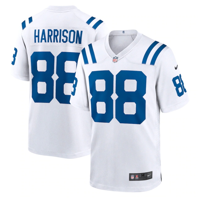 mens nike marvin harrison white indianapolis colts retired player game jersey